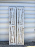 Shabby Chic Hinged Barn Door with British Brace