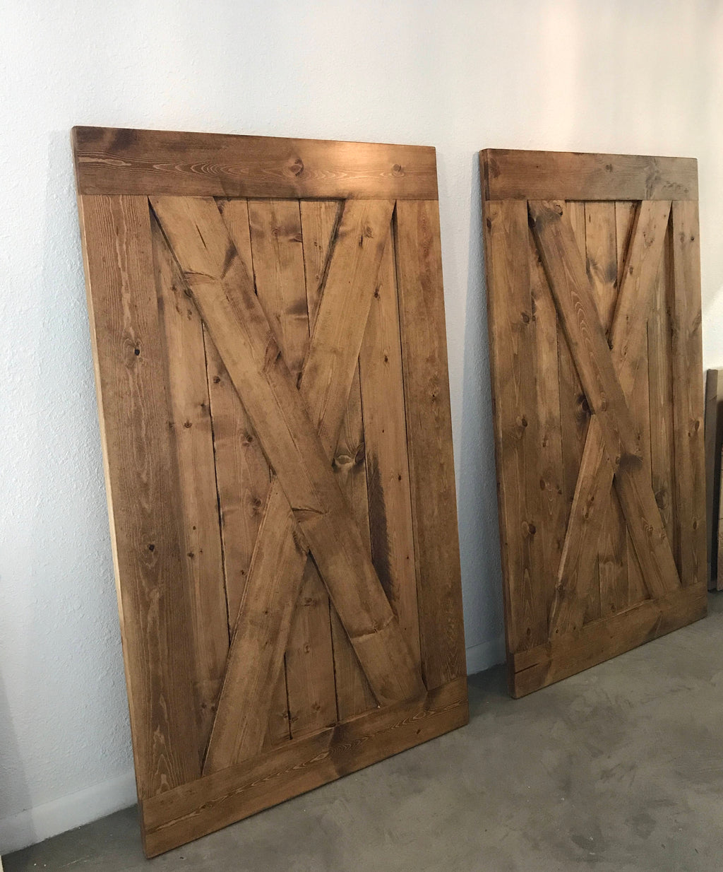 Custom Full X Barn Door Shutters