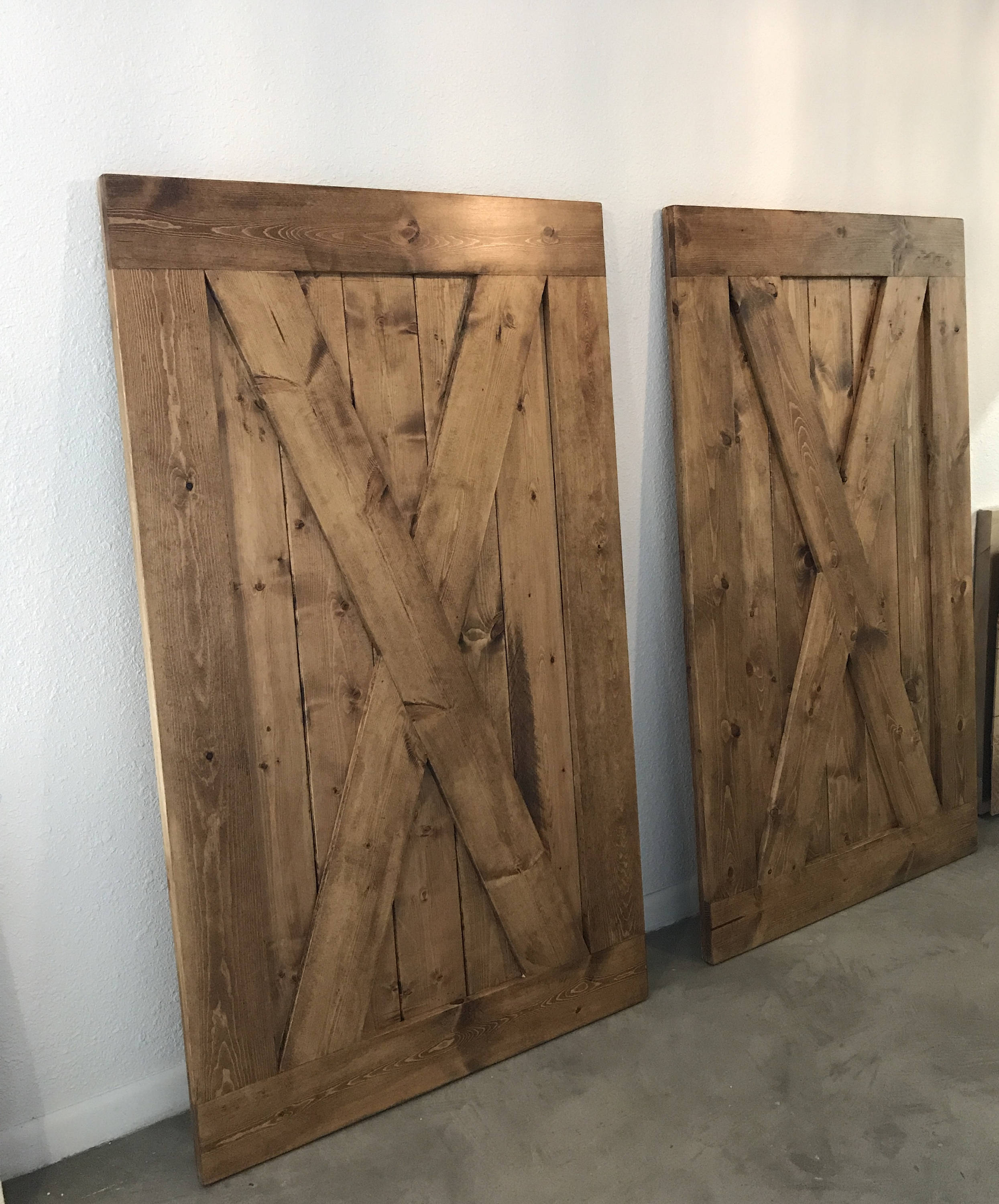Custom Full X Barn Door Shutters