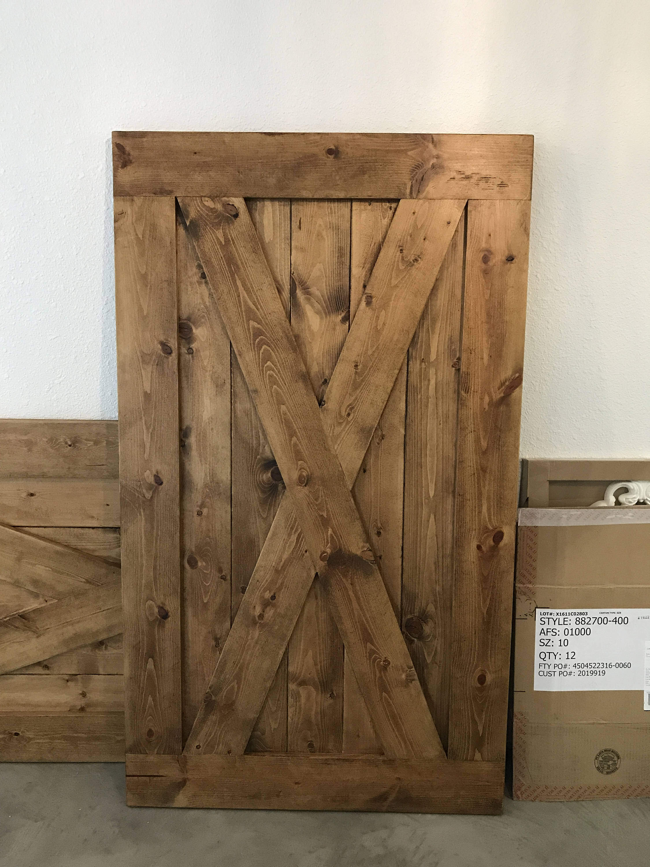 Custom Full X Barn Door Shutters