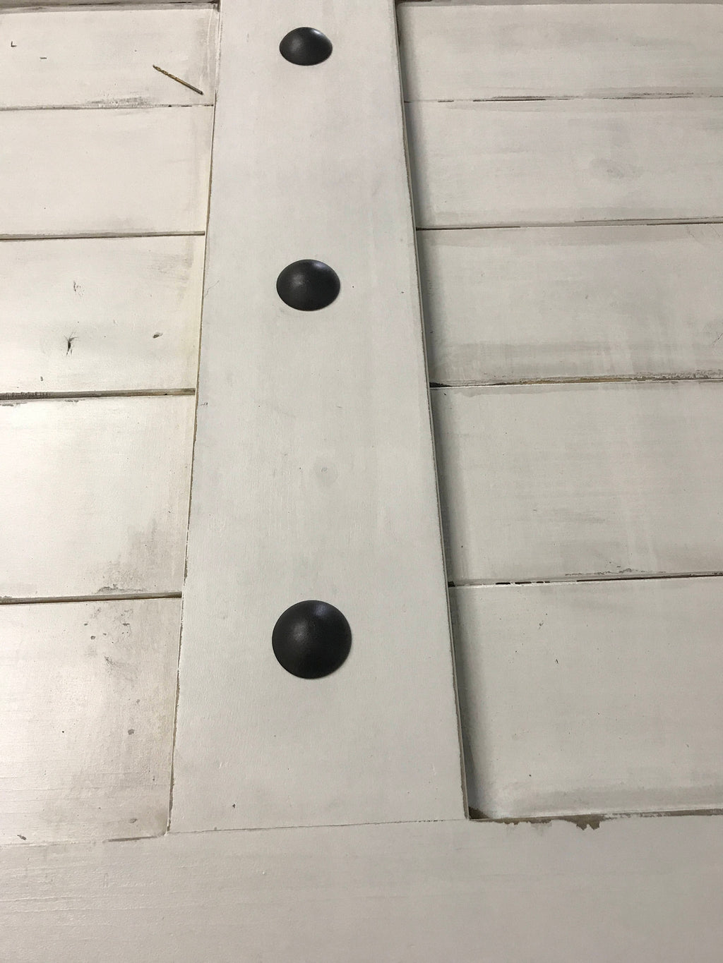 Custom Farmhouse Plank Barn Door with Clavos