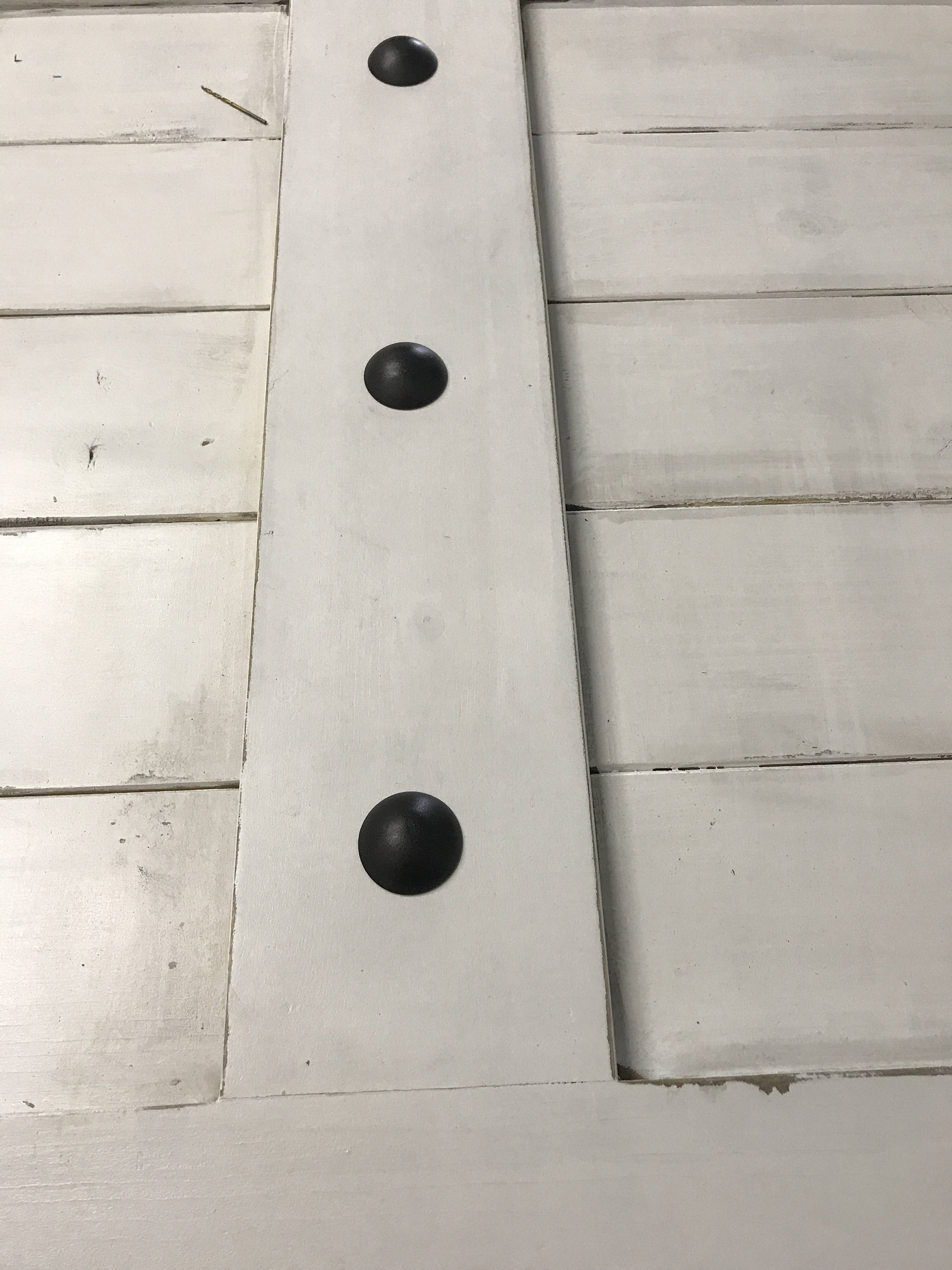 Custom Farmhouse Plank Barn Door with Clavos