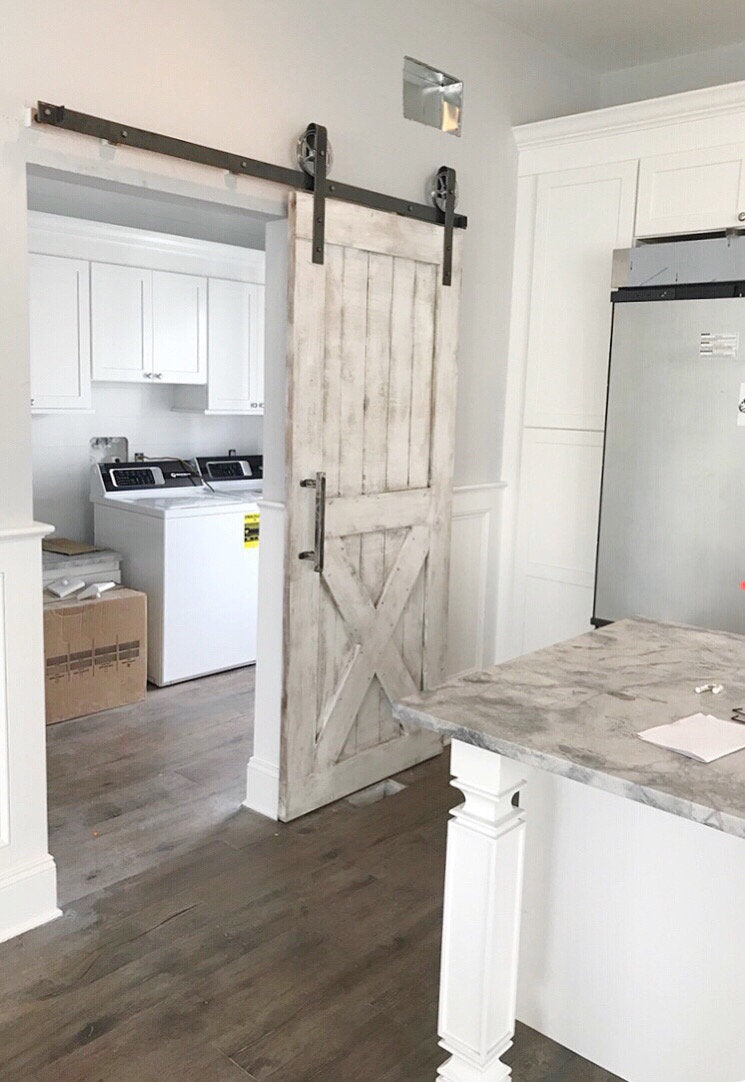 Custom Shabby Chic Bottom X Barn Door