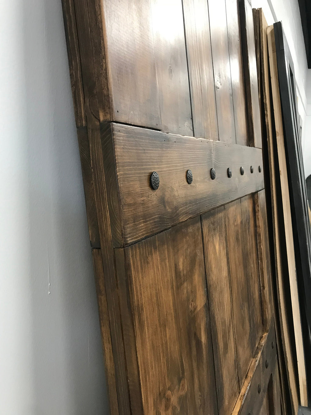 Custom Plank Clavo Barn Door