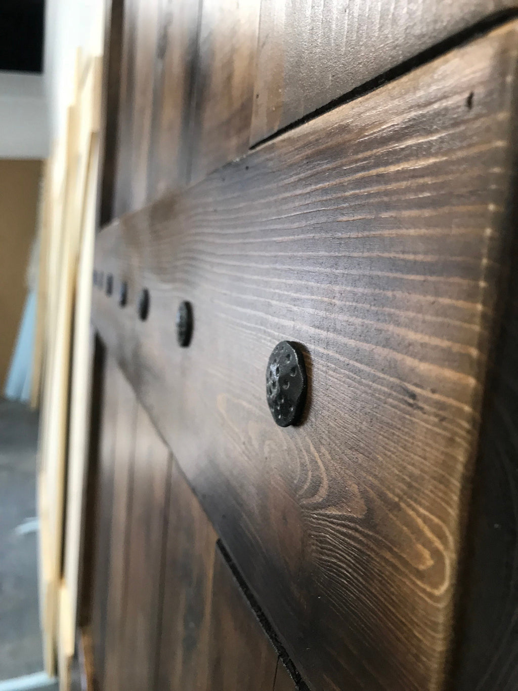 Custom Plank Clavo Barn Door
