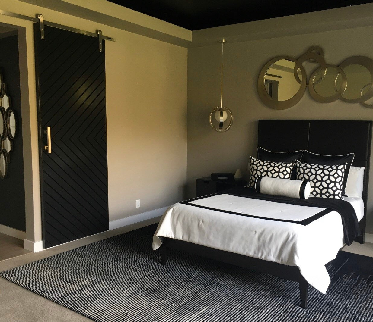 Custom Modern Chevron Barn Door, Farmhouse Style