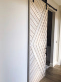 Custom Chevron Barn Door: Modern Farmhouse Style