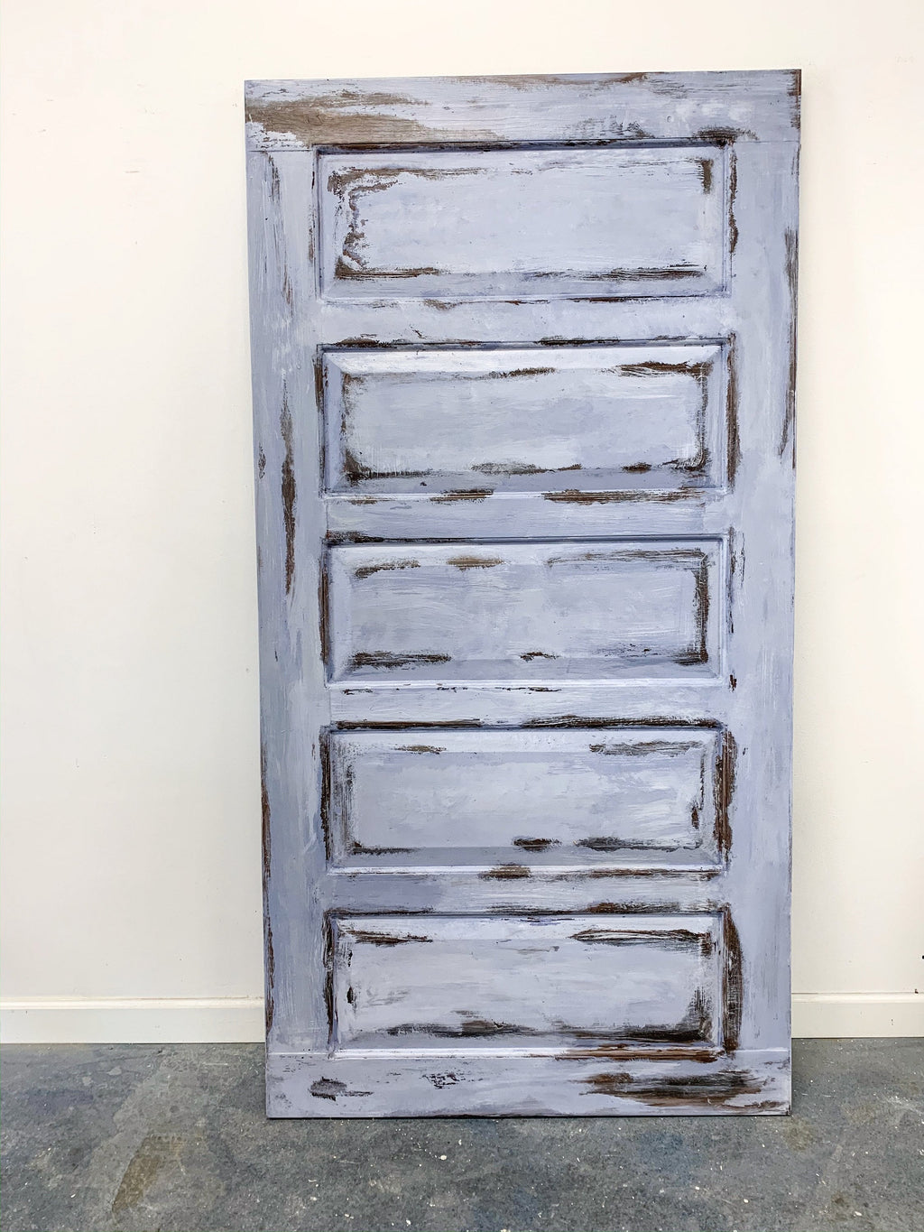 Custom Shabby Chic 5 Panel Barn Door, Vintage Replica
