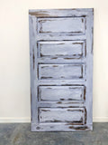Custom Shabby Chic 5 Panel Barn Door, Vintage Replica