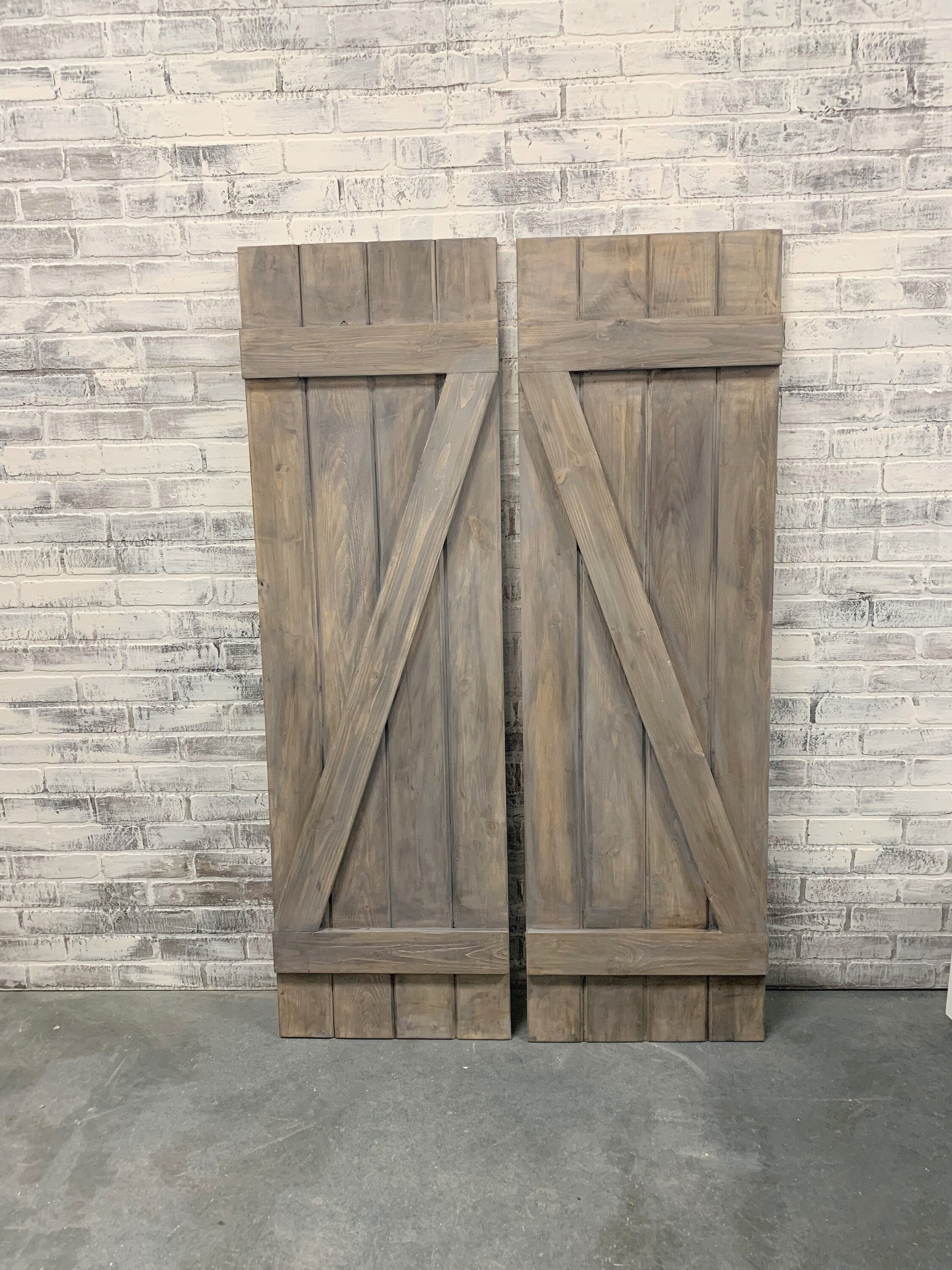 Custom Barn Door Shutters, Window Treatments