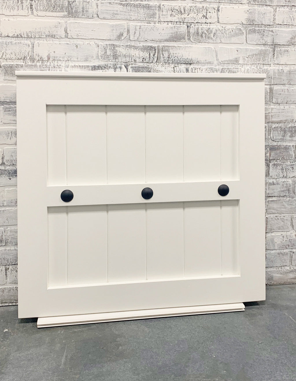 Custom Barn Door Baby Gate with Clavo Nail Design