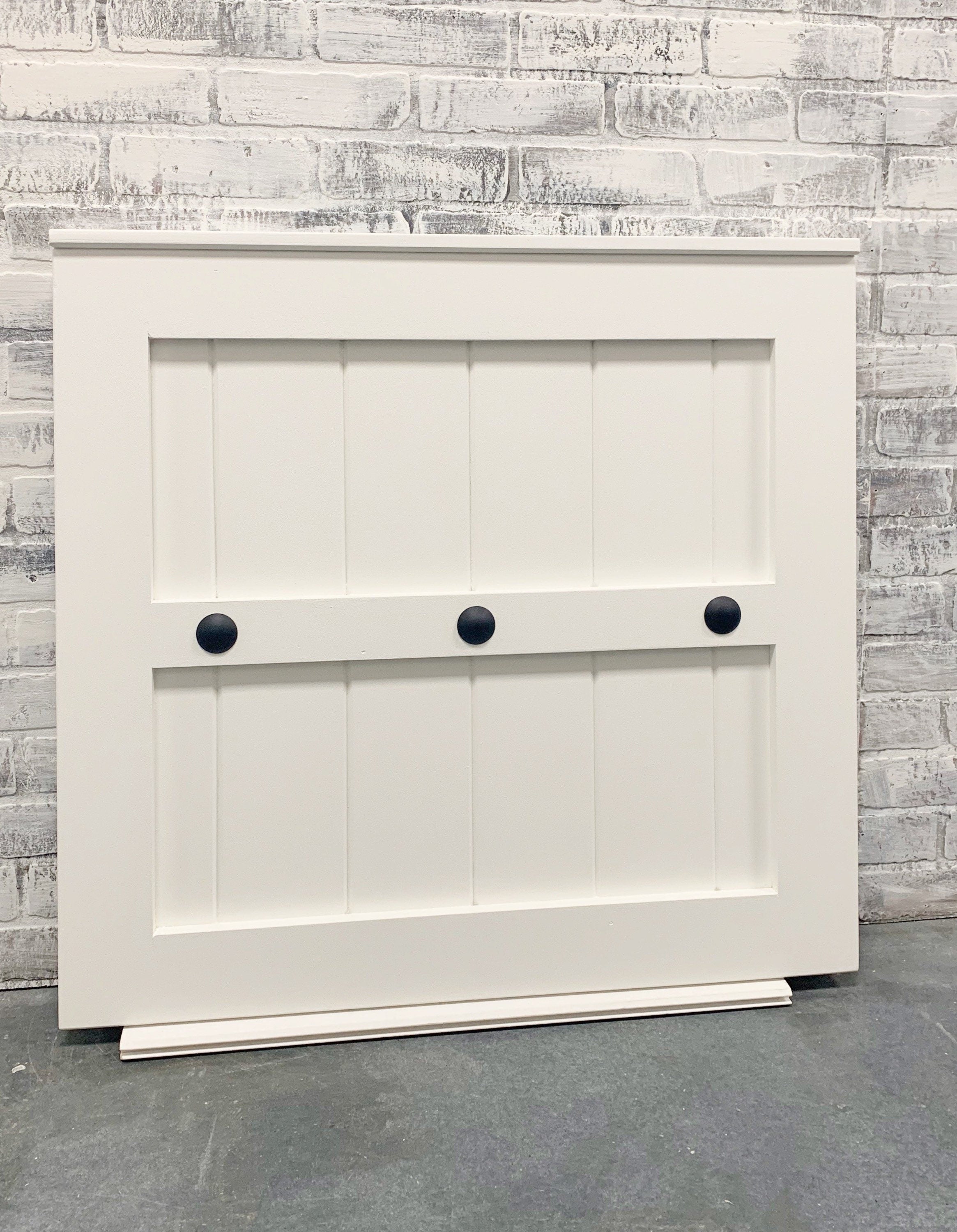 Custom Barn Door Baby Gate with Clavo Nail Design