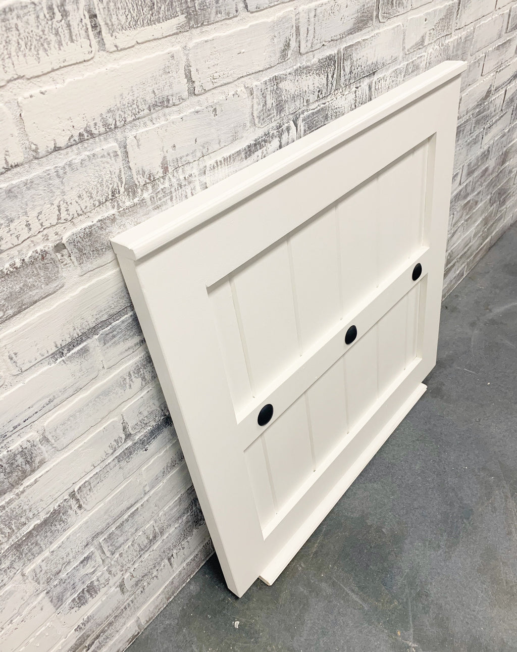 Custom Barn Door Baby Gate with Clavo Nail Design