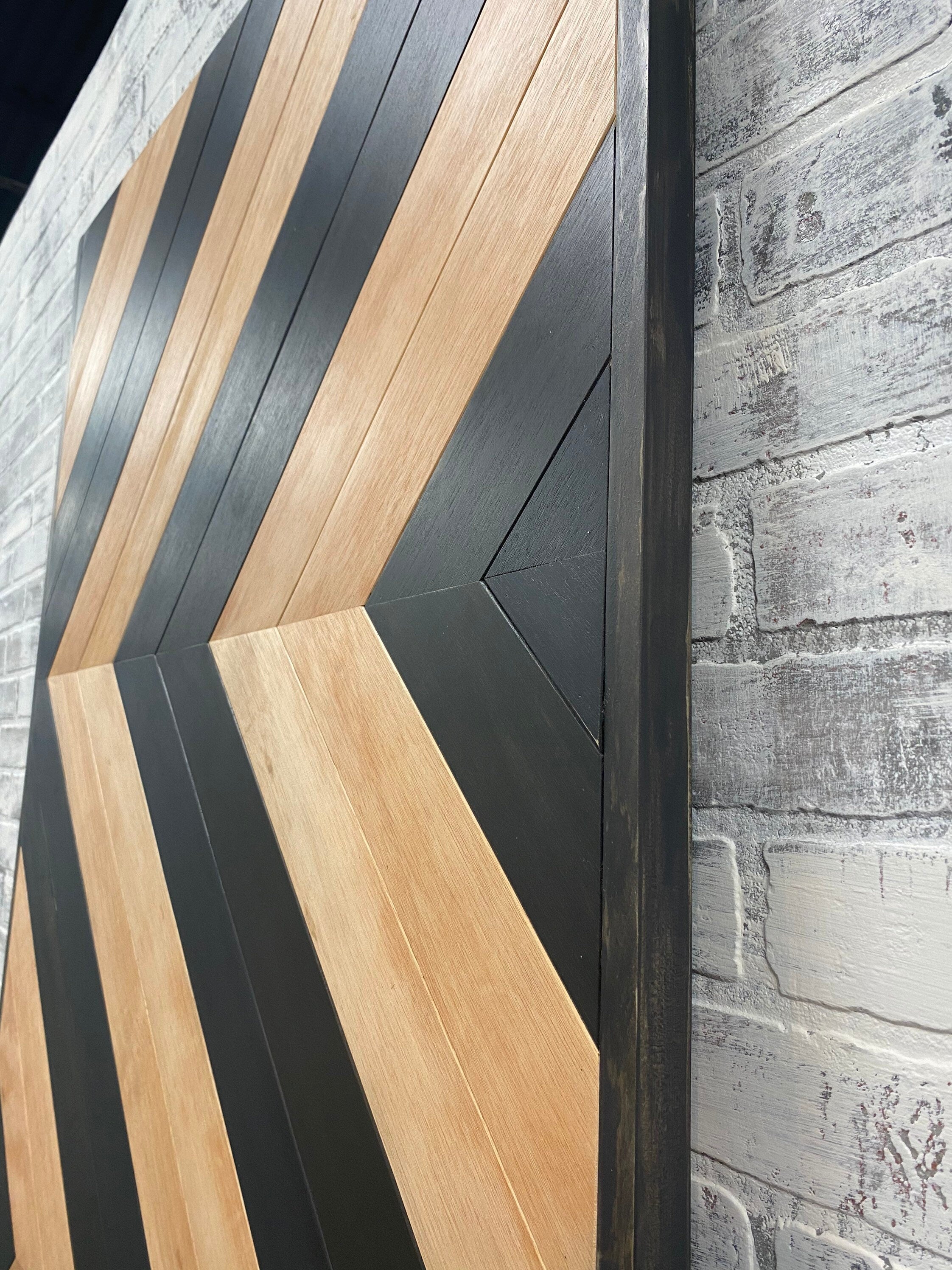 Custom Modern Chevron Barn Door