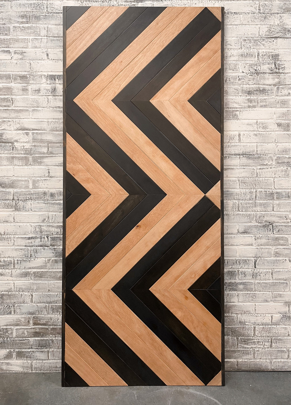 Custom Modern Chevron Barn Door