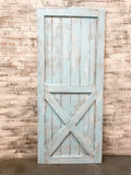 Custom 'Bottom X' Shabby Chic Coastal Barn Door