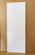 Custom Modern Chevron Barn Door, White Painted Arrow Design