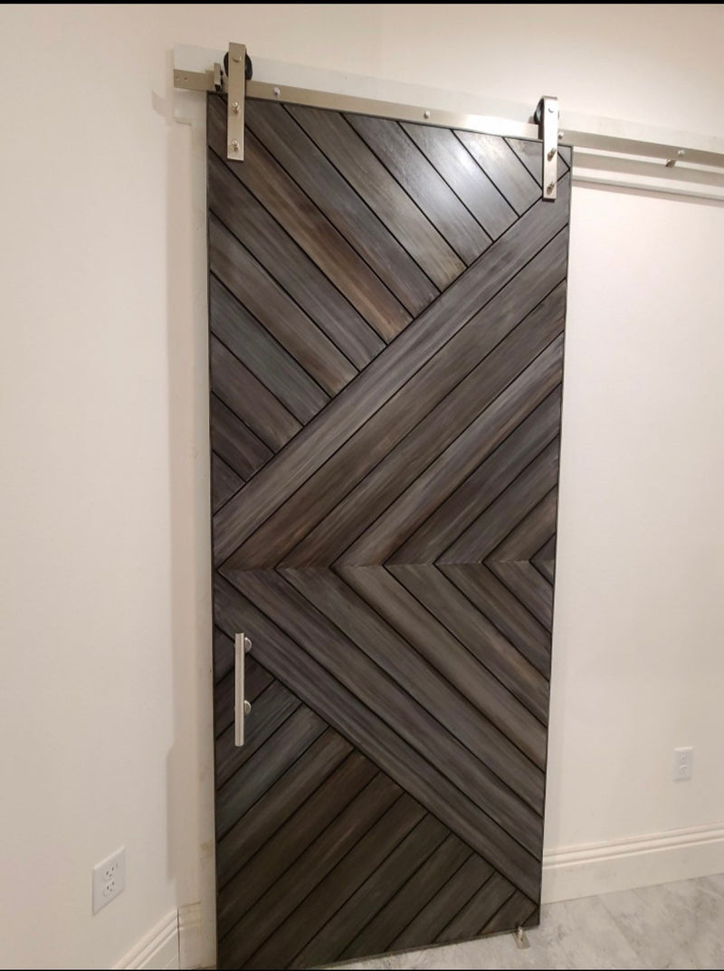 Custom Chevron Barn Door, Modern Arrow Design