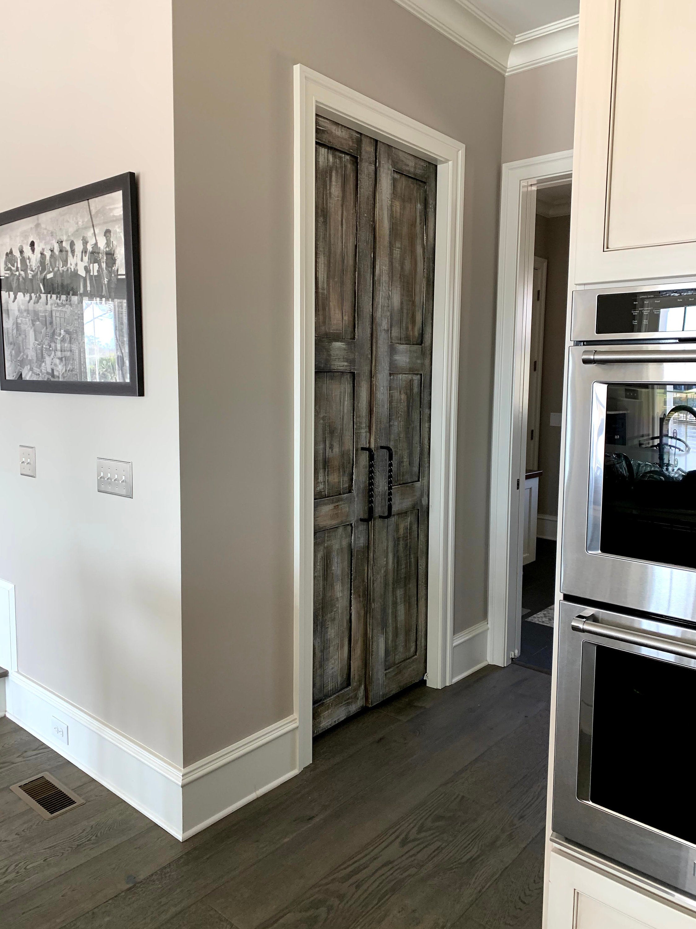 Custom Painted Pantry Door, Antique French Country Style