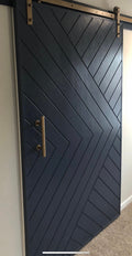 Custom Painted Chevron Door, Solid Wood Aztec Design