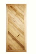 Custom White Oak Chevron Barn Door