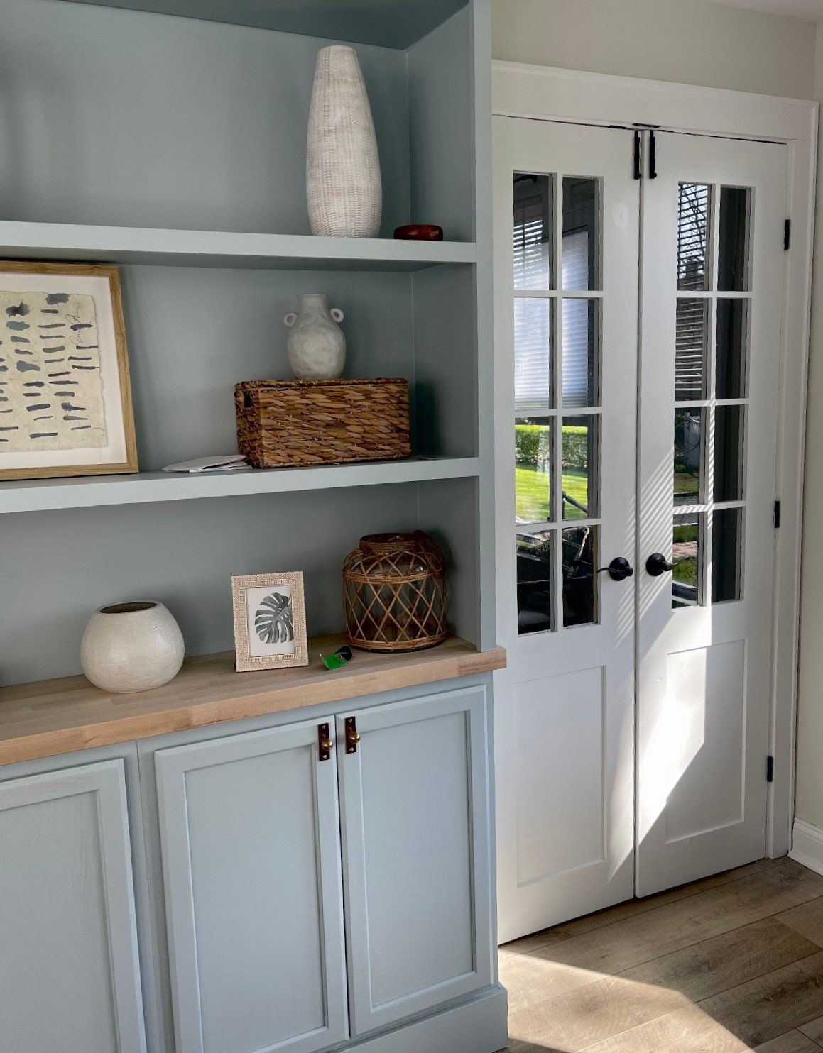Custom Glass French Door, Solid Wood Eight Lite Door