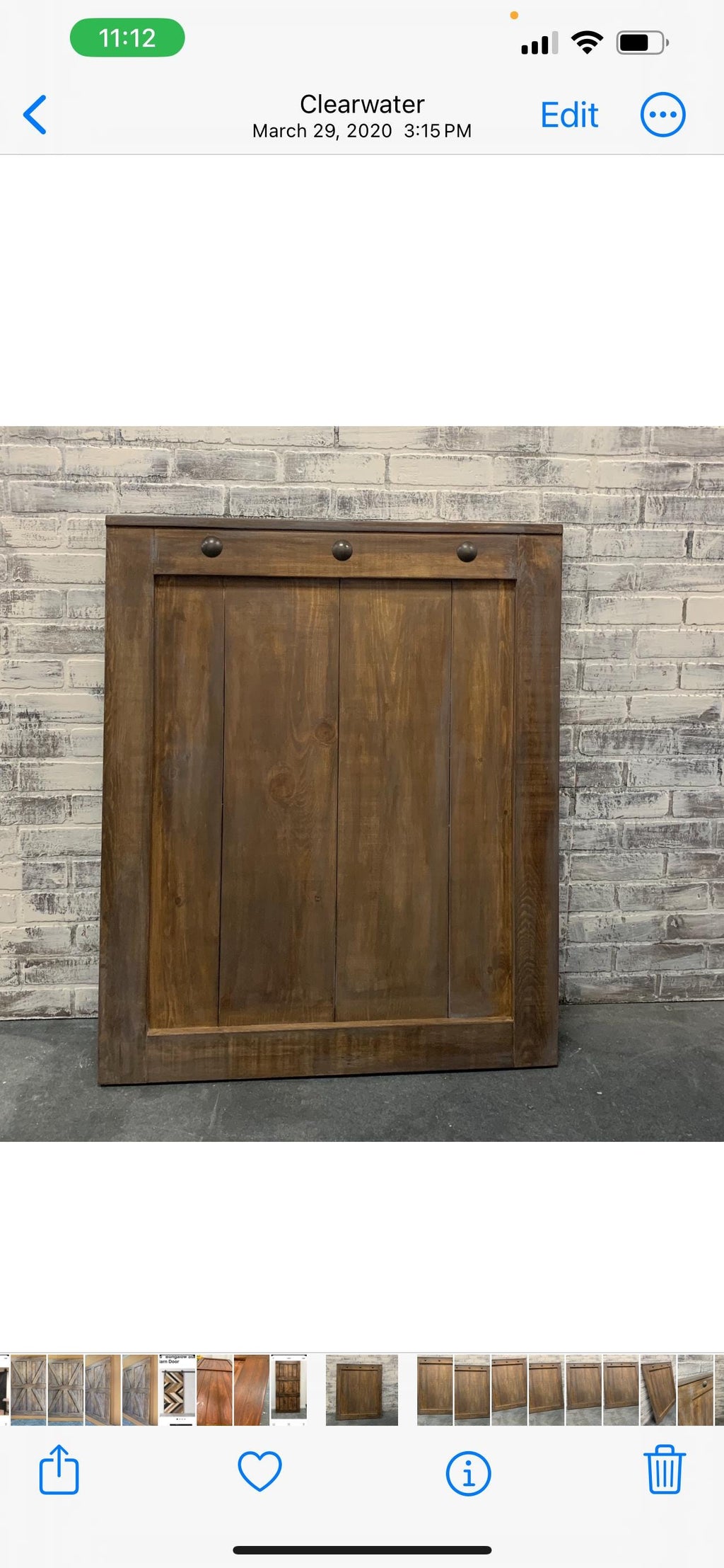 Custom Barn Door Baby Gate with Clavo Nail Design