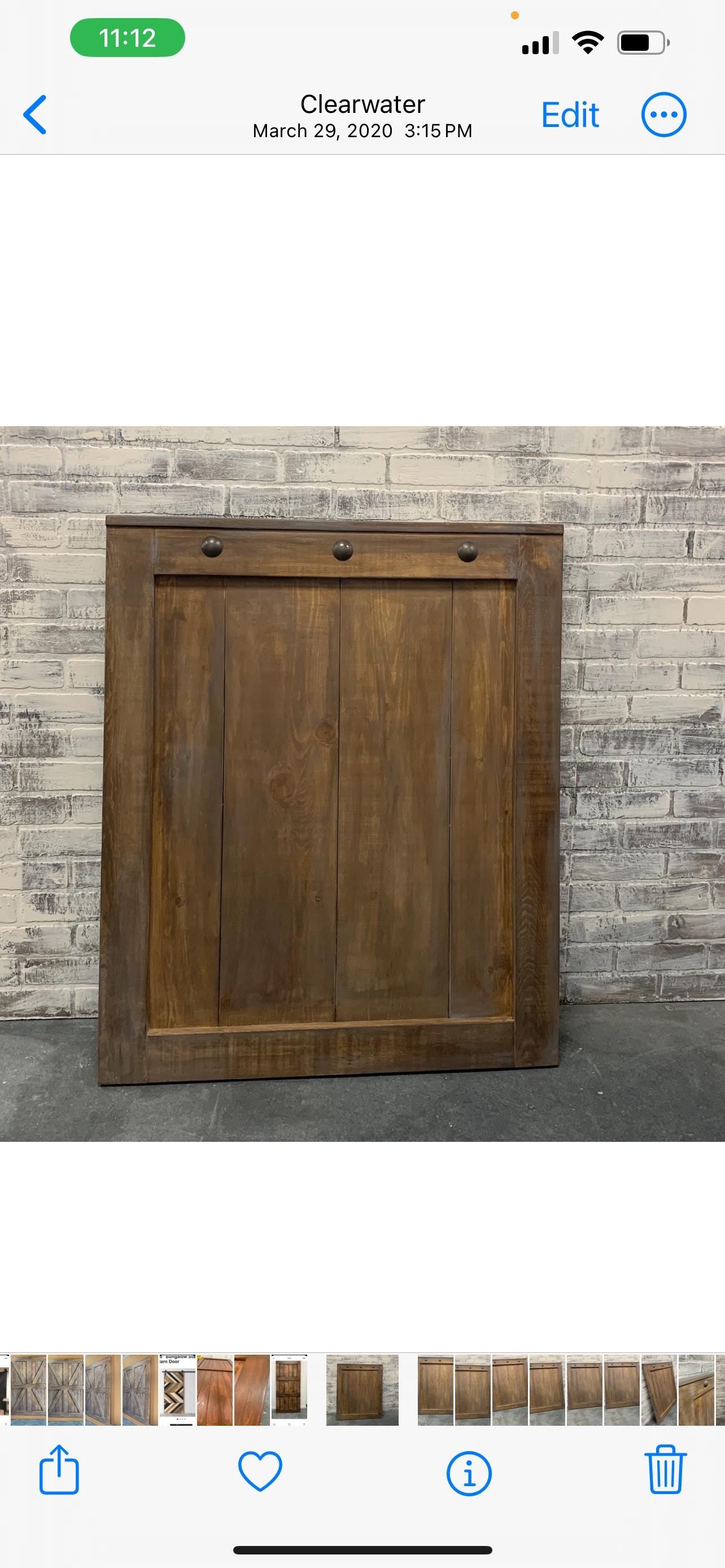 Custom Barn Door Baby Gate with Clavo Nail Design