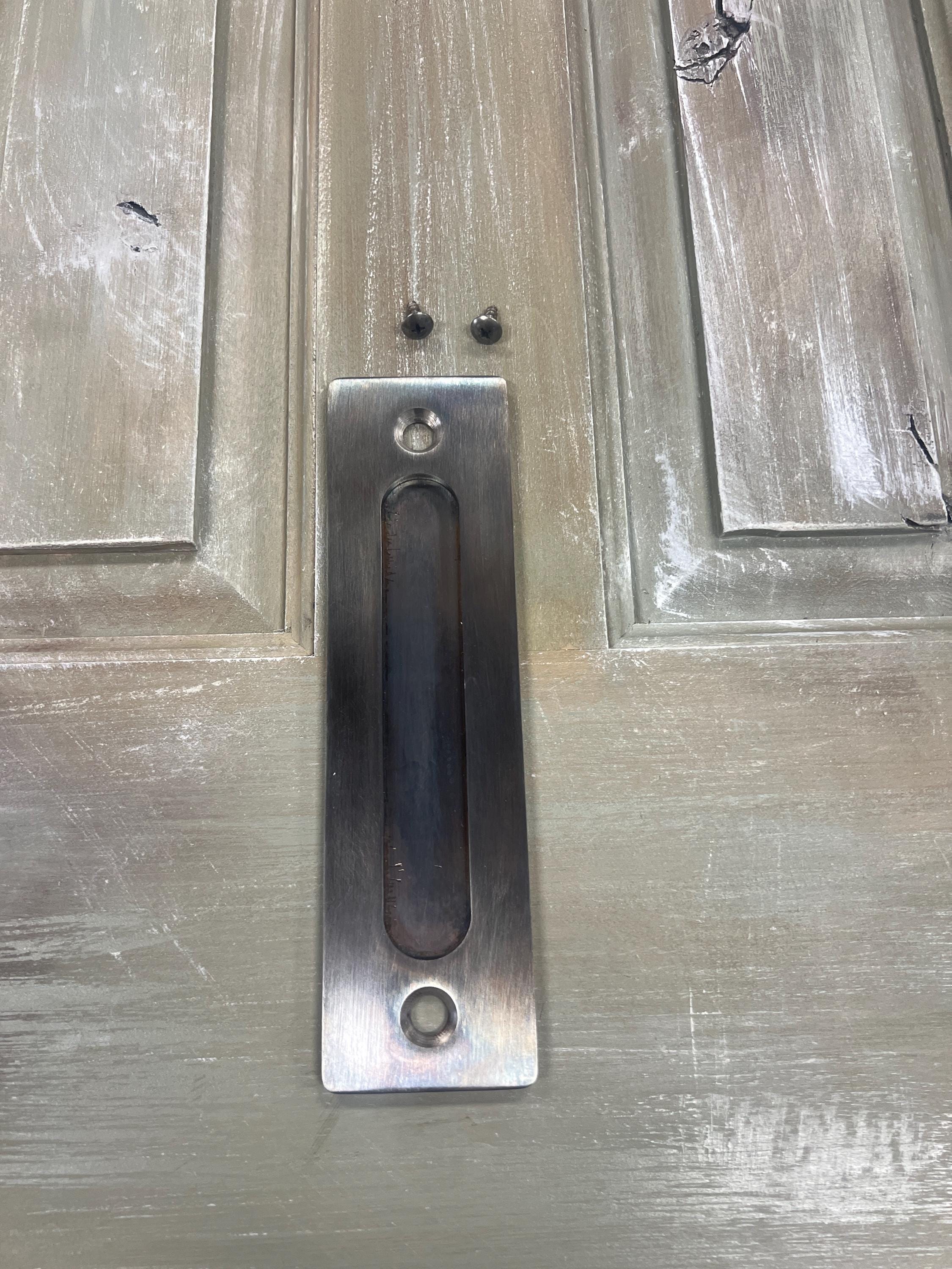 Flush Stainless Steel Barn Door Handle Pull