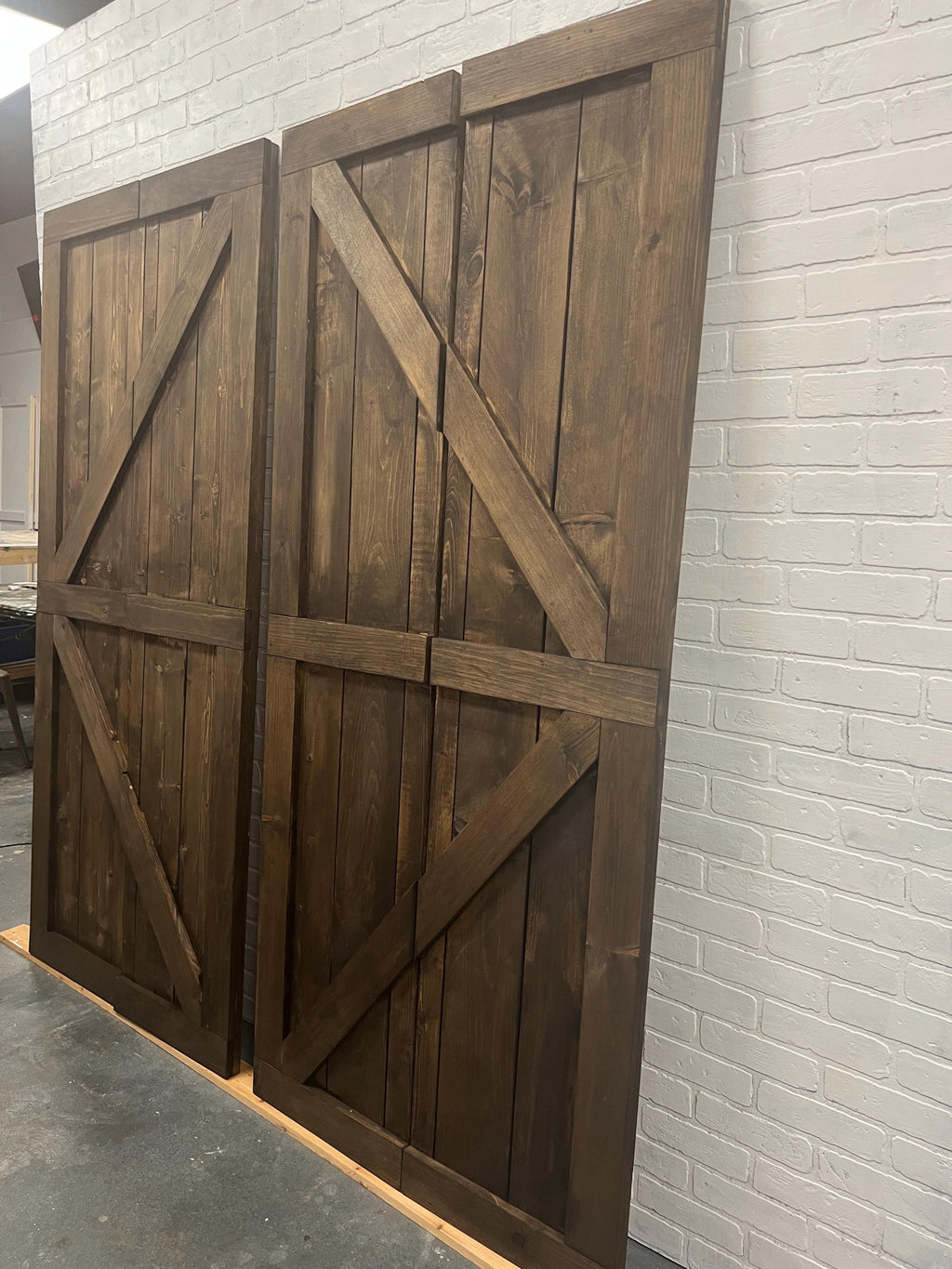 Custom Solid Wood Bi-Fold Barn Door