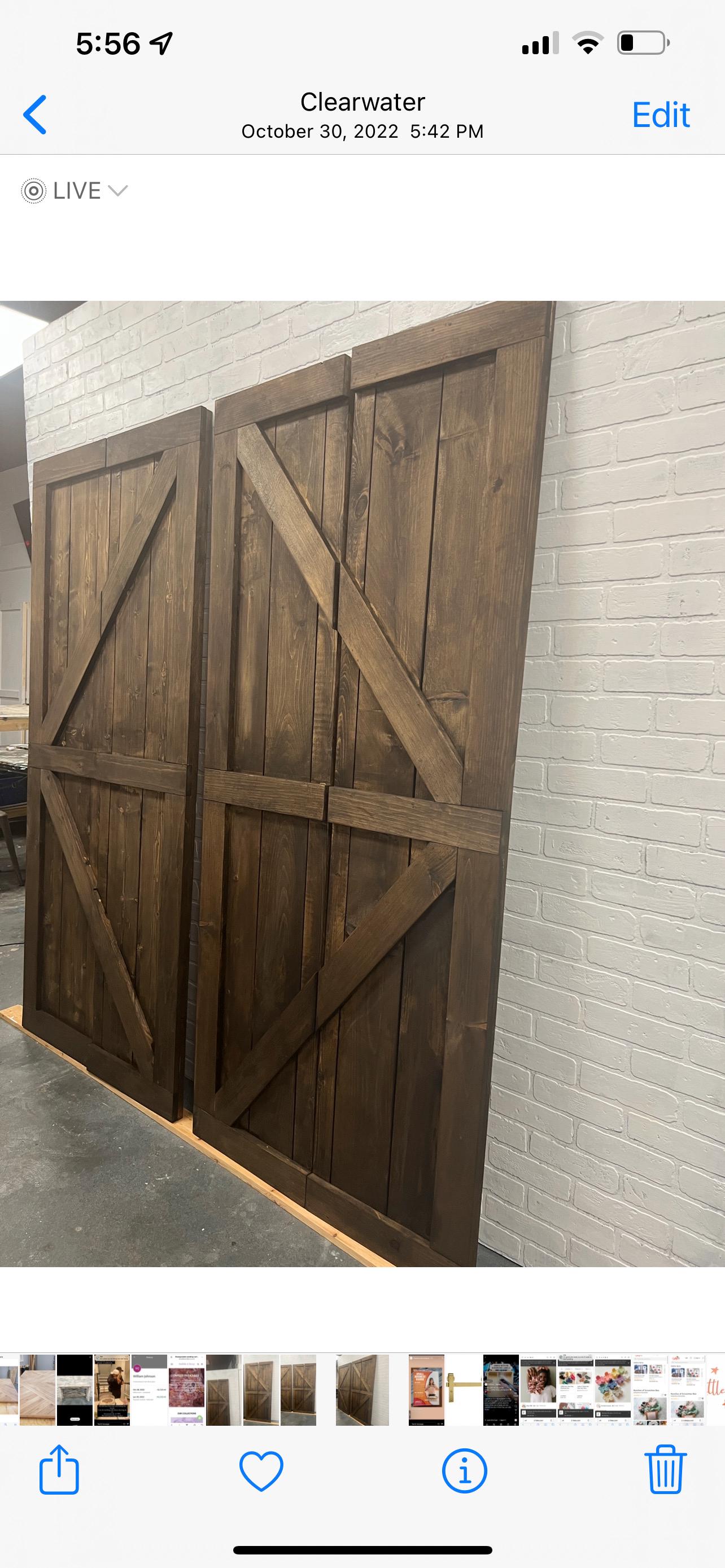 Custom Bi-Fold Barn Door, Pantry Door