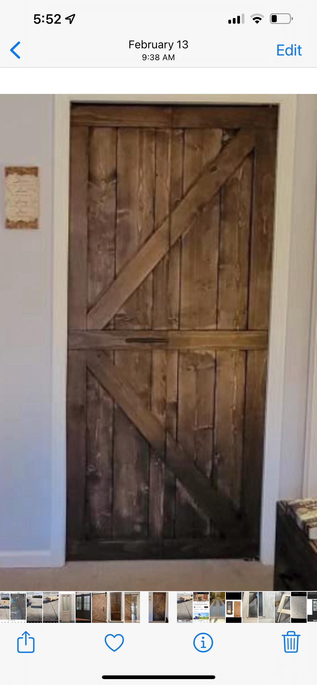 Custom Bi-Fold Barn Door, Pantry Door
