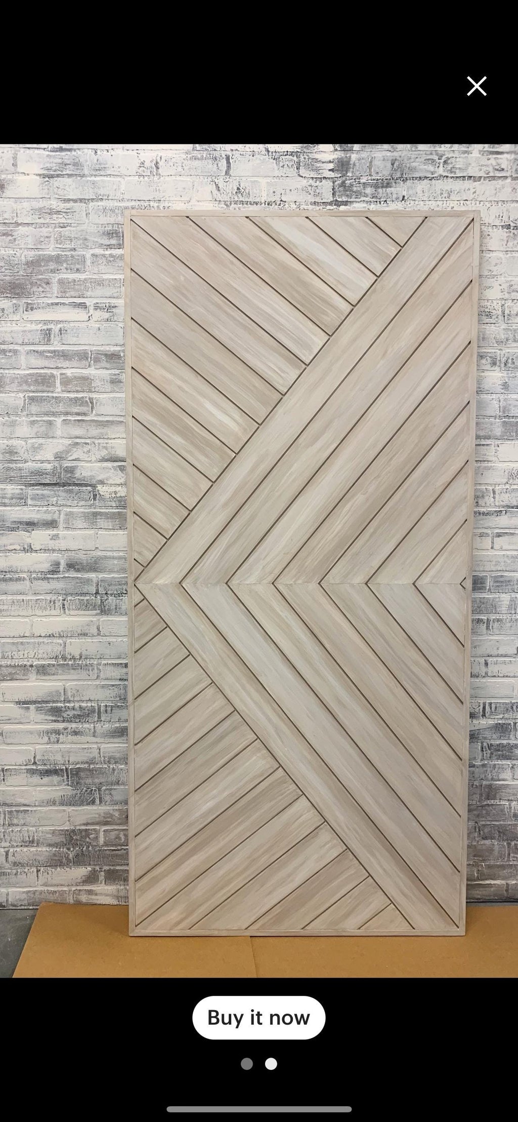Custom Chevron Barn Door: Modern Farmhouse Style