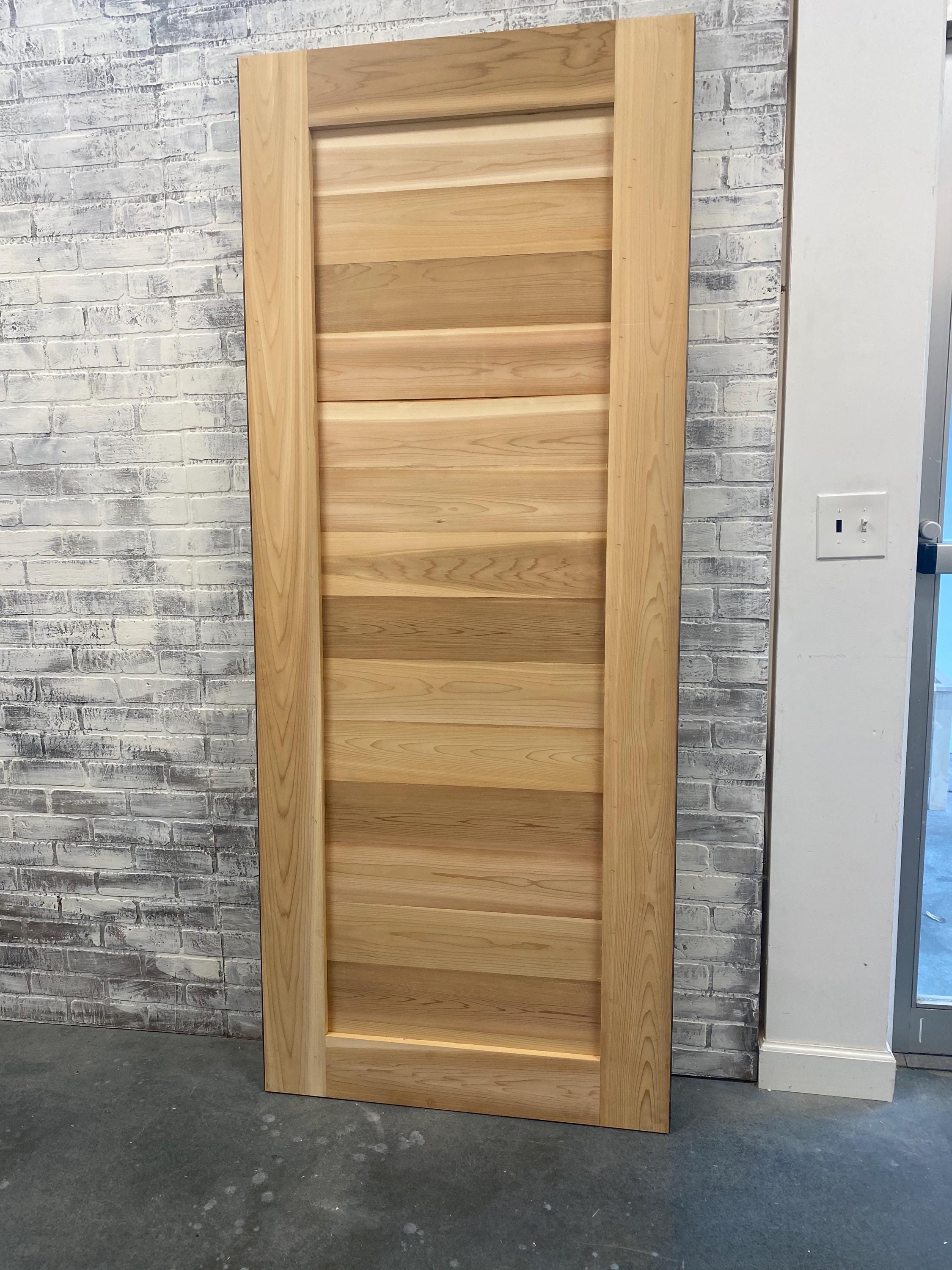 Rustic Cedar Horizontal Plank Sliding Barn Door