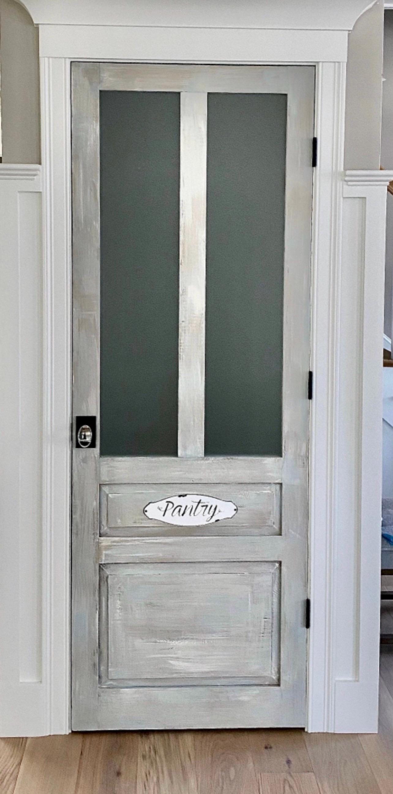 Custom Glass Hinged Door, Raised Panel Door
