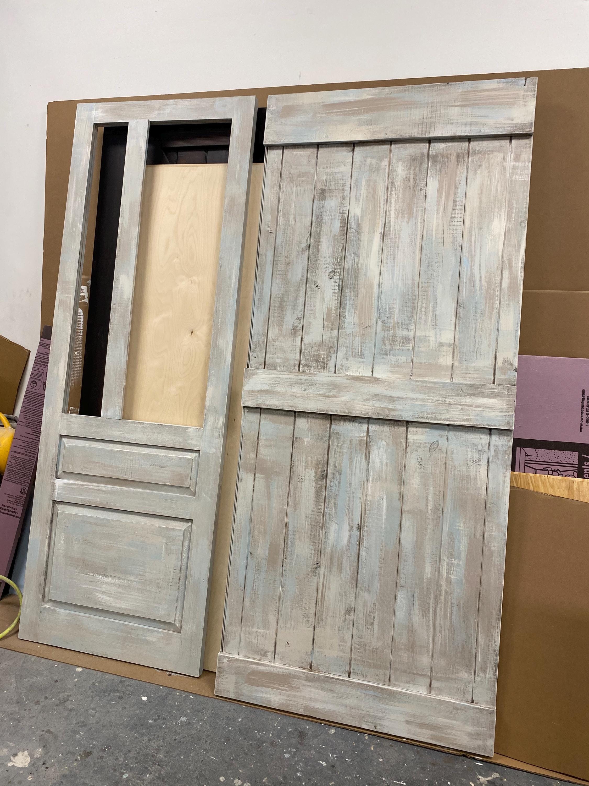 Custom Glass Hinged Door, Raised Panel Door