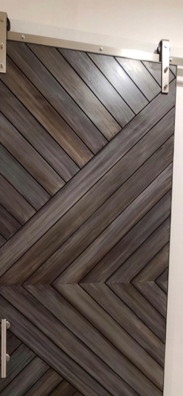 Custom Chevron Barn Door, Modern Arrow Design