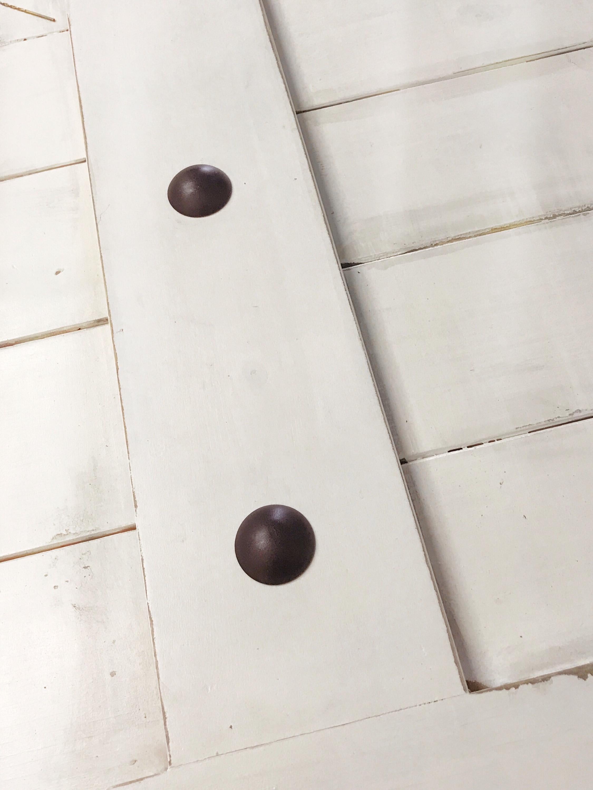 Custom Farmhouse Plank Barn Door with Clavos