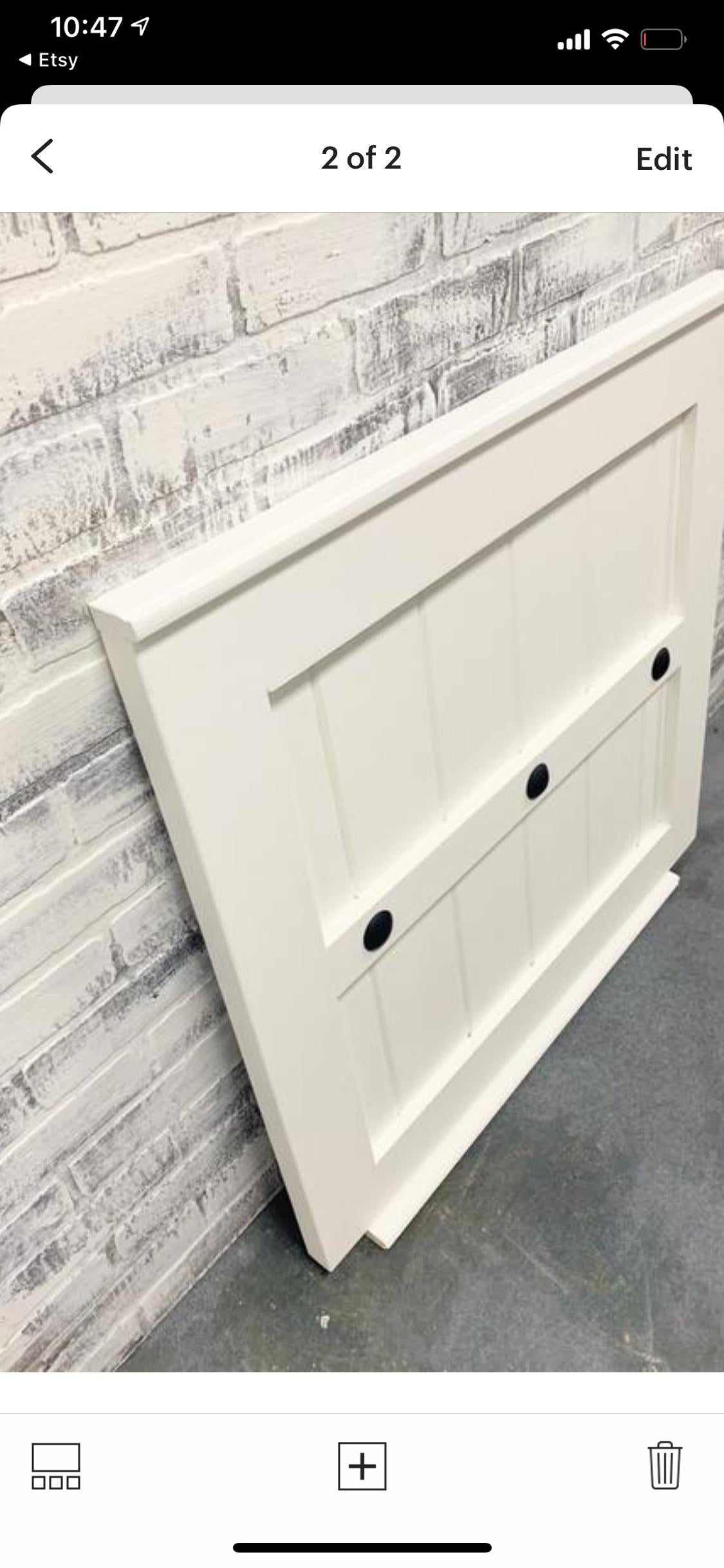 Custom Barn Door Baby Gate, White Painted Pet Gate