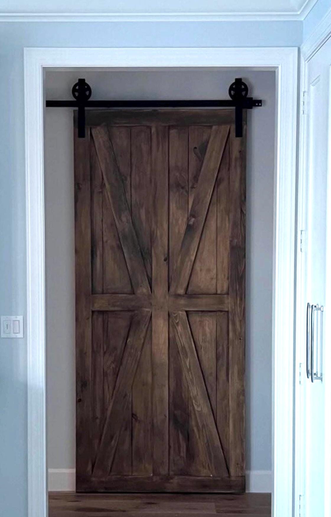Custom Double British Brace Sliding Barn Door