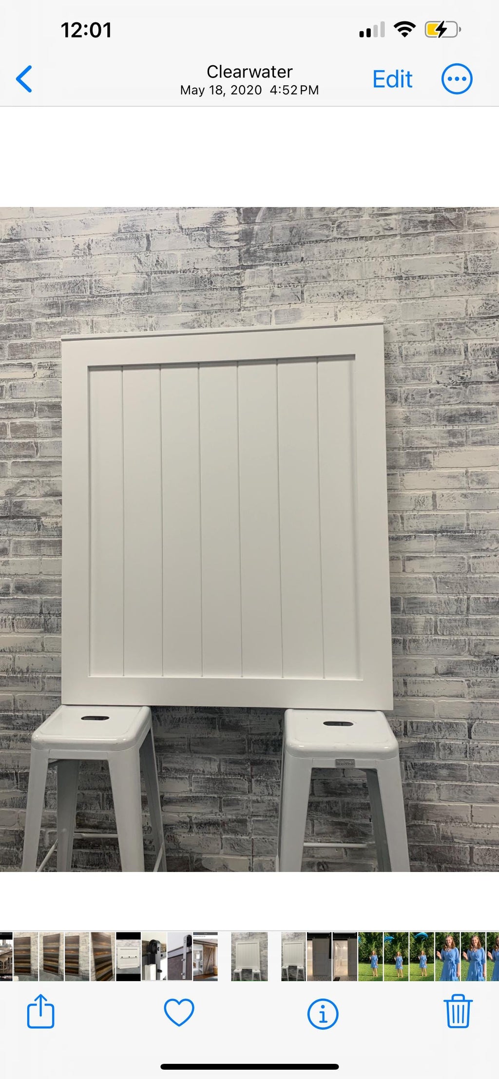 White Barn Door Baby Gate, Industrial Steel Hardware, Custom Sized