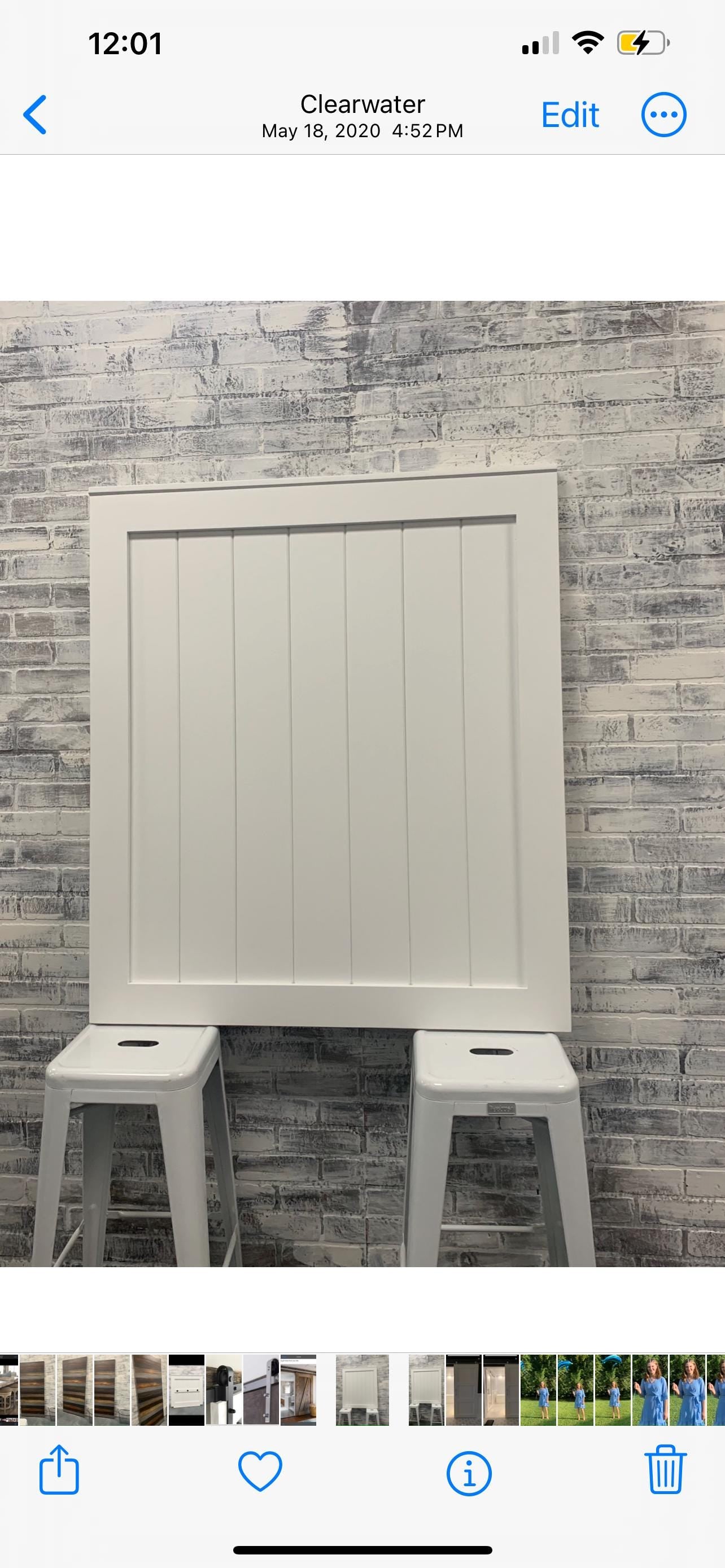 White Barn Door Baby Gate, Industrial Steel Hardware, Custom Sized