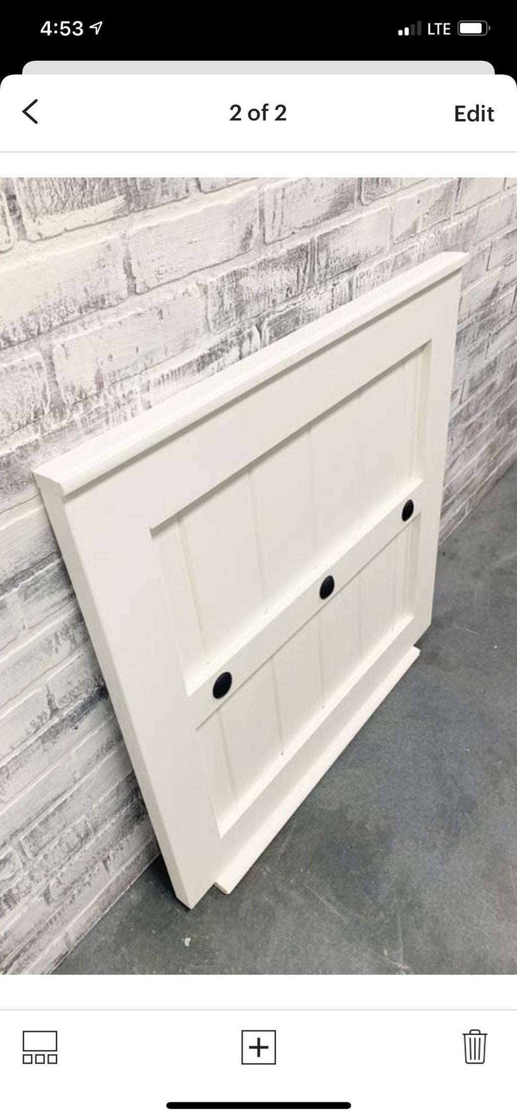 White Barn Door Baby Gate, Industrial Steel Hardware, Custom Sized