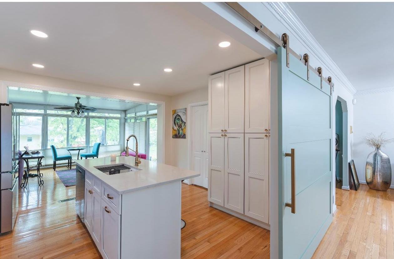 Custom Three Panel Sliding Barn Door