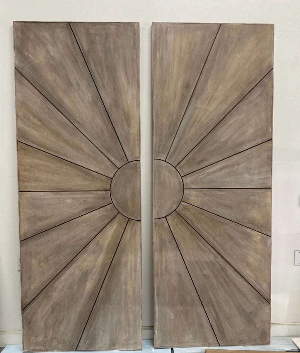 Sun Design Barn Door, Modern Wood Door