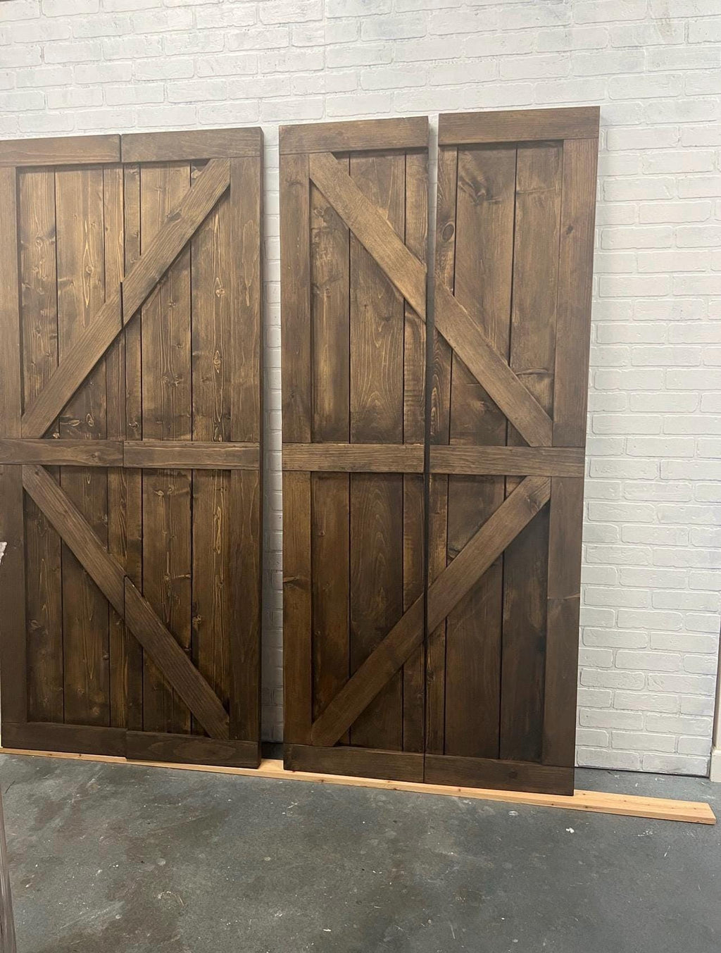 Custom Solid Wood Bi-Fold Barn Door