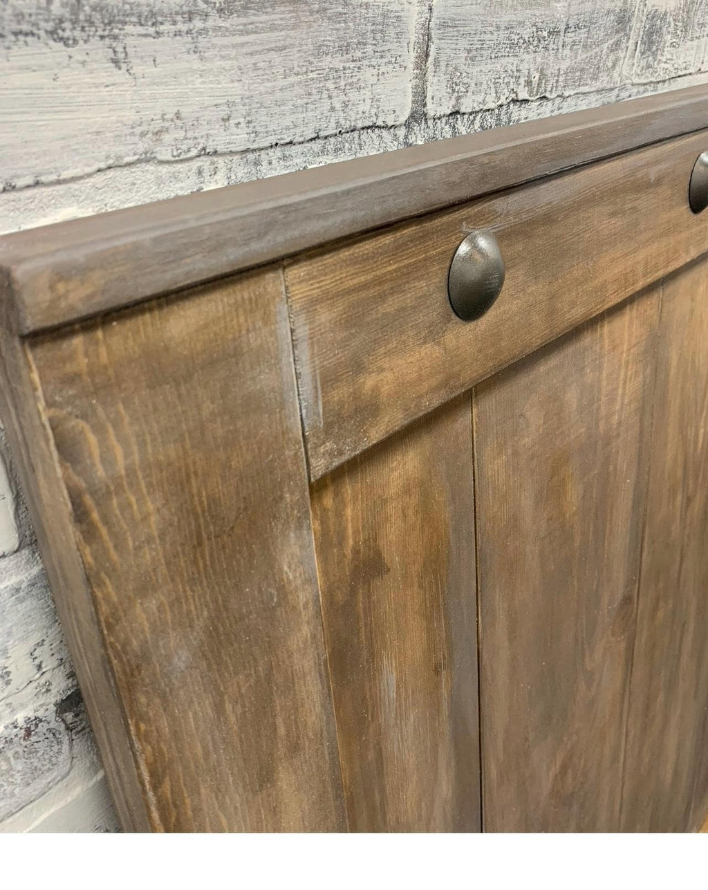 Custom Barn Door Baby Gate, Weathered Pine Finish