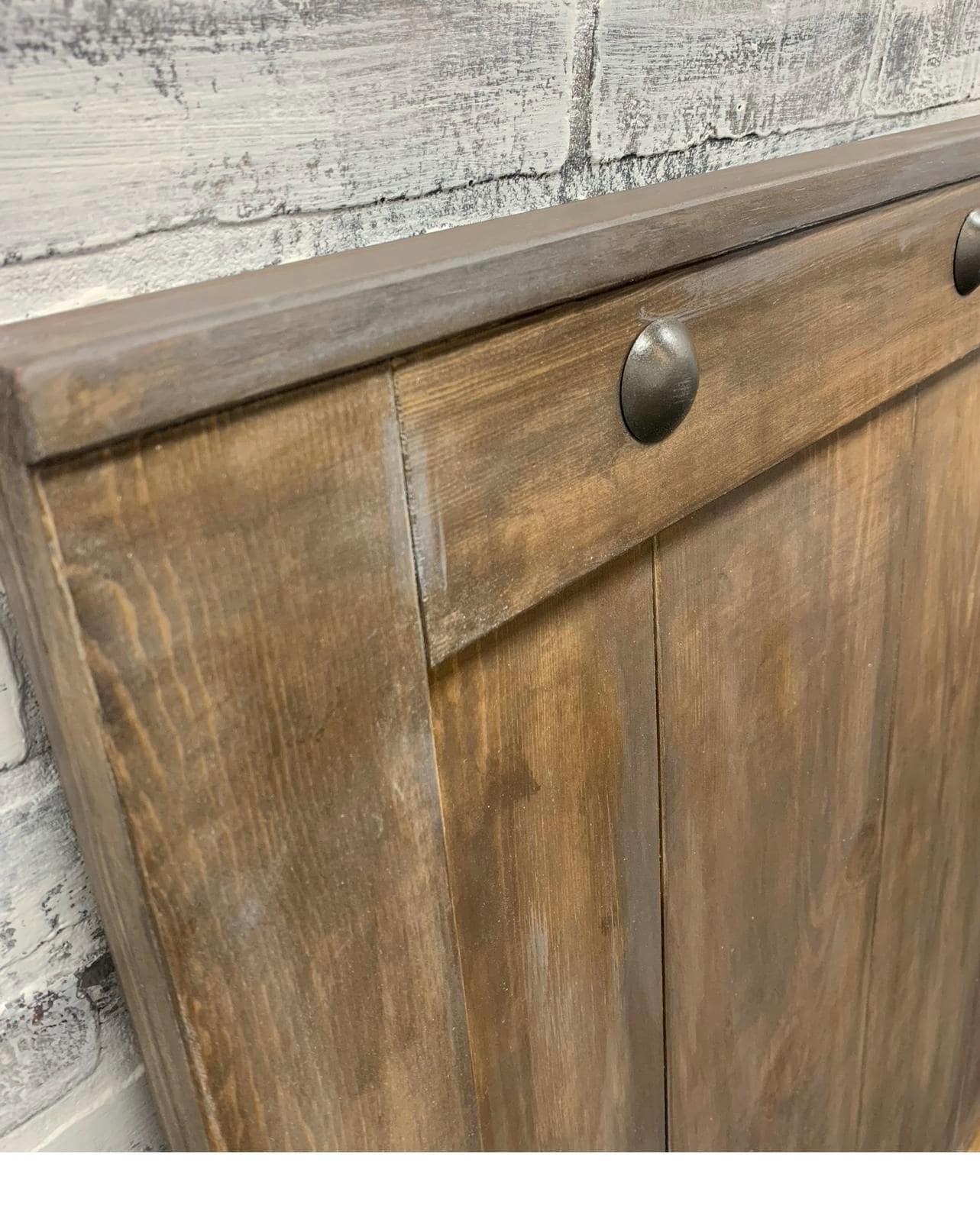 Custom Barn Door Baby Gate, Weathered Pine Finish