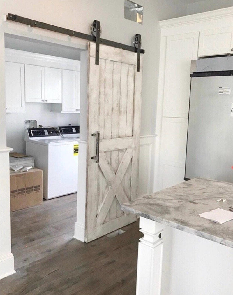 Custom Bottom X Sliding Barn Door