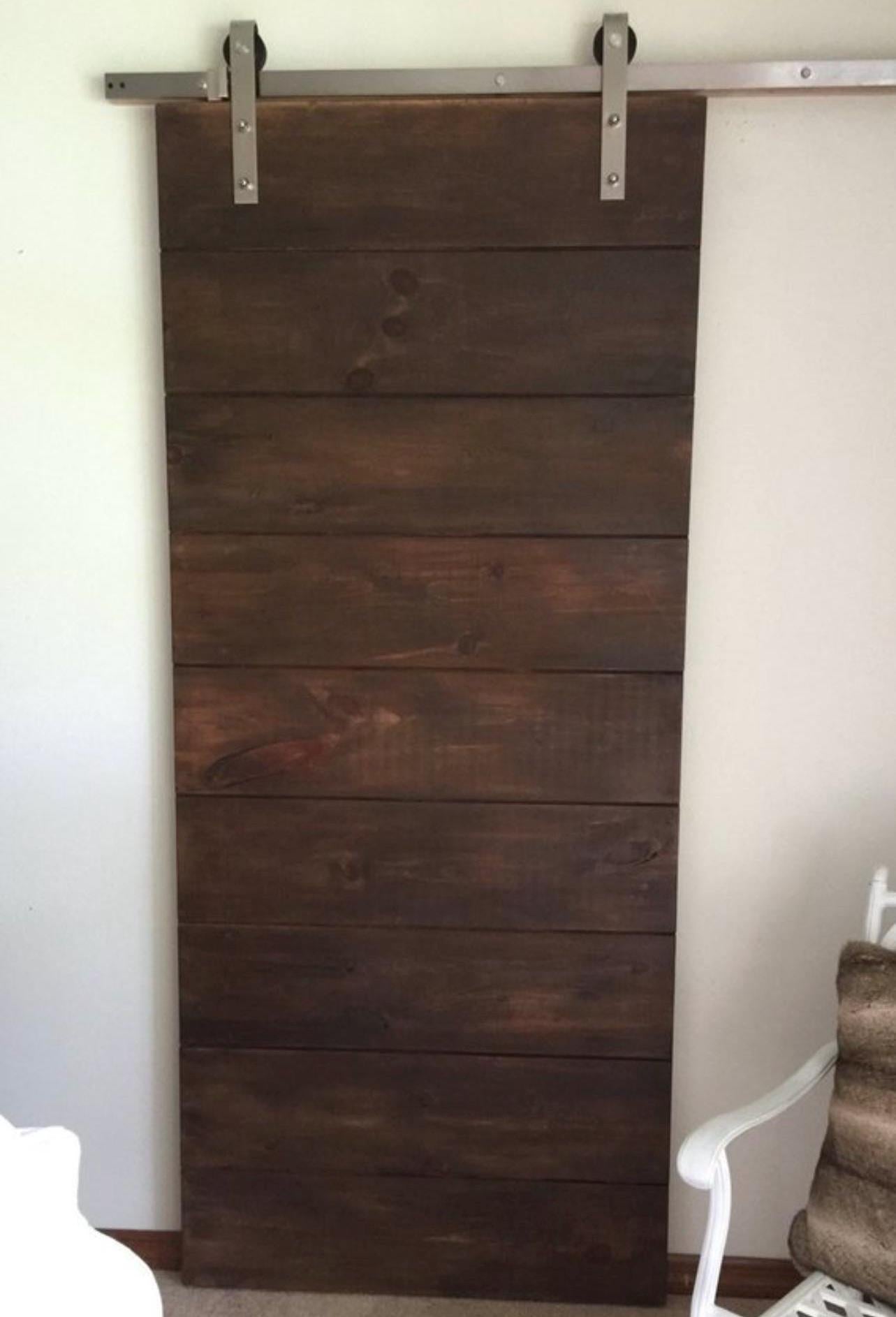 Custom Horizontal Plank Sliding Barn Door